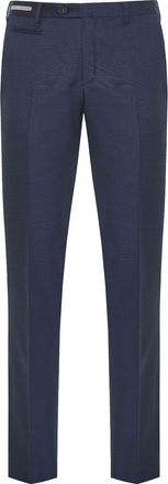 Corneliani pressed-crease wool trousers - Blue