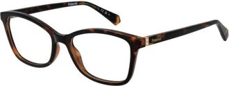 Polaroid Bruine Rechthoekige Optische Brillen met Demo Brillen - Dames - Brillen - Bruin - ONE Size - Accessoires