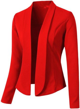 Generic Blazer Womens Sporty Cotton Blazer Large Sizes Womens Cream Lightweight Outerwear Cotton Linen Casual Jacket Elegant Basic Suit Jacket Cardigan Button