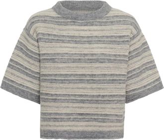 Part Two Truien - Dames - Ronde hals truien - Grijs - 2XL - Truien & Vesten