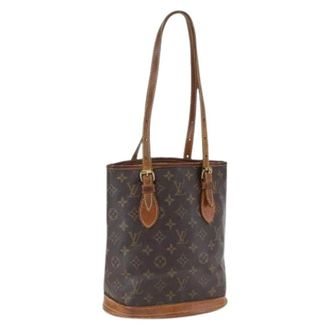 Louis Vuitton Pre-owned Bucket Bags, female, Brown, Size: ONE SIZE Pre-owned Monogram Bucket Bag
