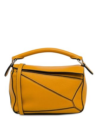 Loewe 2020 Mini Puzzle satchel - Yellow