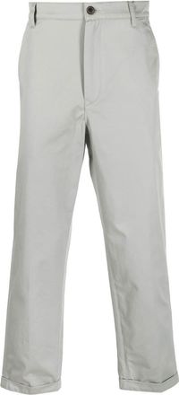 Kenzo straight-leg tailored trousers - men - Cotton/Cotton - 46 - Grey