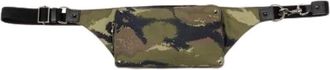 Valentino Pre-owned Rockstud Nylon Waist Bag - - Pre-owned - Uomo - Verde - ONE SIZE