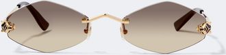Cartier Panth&egrave;re De Cartier oval sunglasses