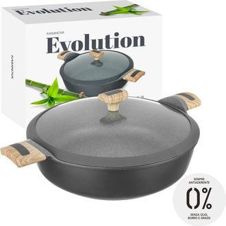 KASANOVA Tegame 32 cm con coperchio Evolution