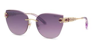 Chopard SCHL05S 300V Womens Sunglasses Gold Size 59