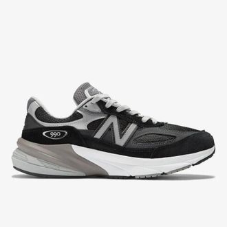 New Balance Mens New Balance 990v6 Made in USA M990BK6 Sneakers Black Silver Running Shoes