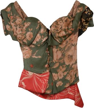Vivienne Westwood Overhemden, Dames, Veelkleurig, XS, Drunken Mouwloze Top