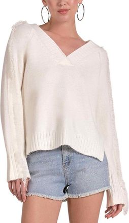 Elan Elan V-Neck Wool-Blend Pullover