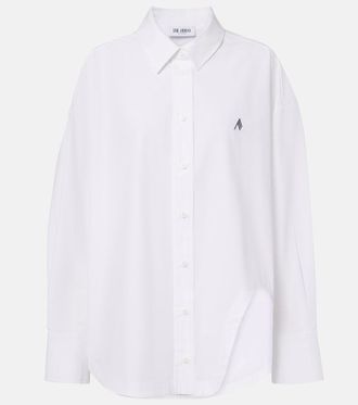 The Attico Asymmetric cotton poplin shirt