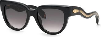 Roberto Cavalli Zonnebril - Dames - Zonnebrillen - Zwart - 53 MM - Accessoires