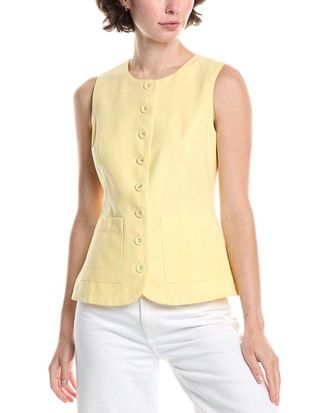 endless rose Linen-Blend Long Top