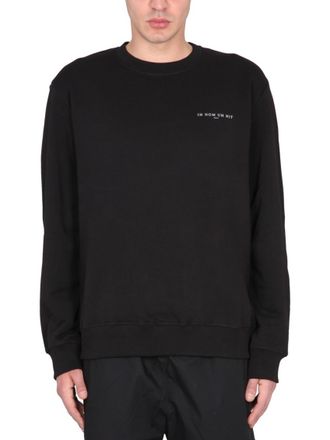 Ih Nom Uh Nit Black Crew Neck Sweatshirts