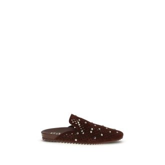Pedro Garcia Raidy Mules - Dames - Slip ons - Bruin - 38 EU - Leer - Schoenen