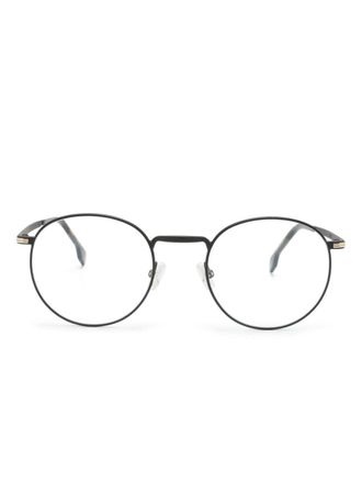 BOSS round-frame metal glasses - Black