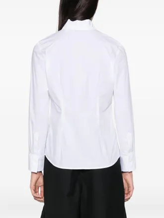 Archivio 67 V-Neck Cotton Shirt - White