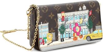 Louis Vuitton Felicie Pochette Limited Edition Vivienne Xmas Monogram canvas crossbodytas - Bruin