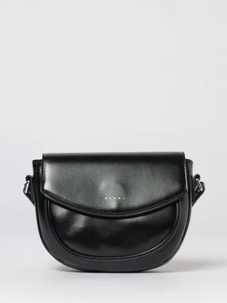 Marni Smile Faux Leather Shoulder Bag