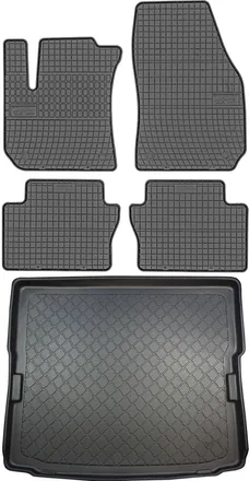 OEM Opel Zafira B Minivan De Mayo De 2005 A 2014. Juego - Alfombrillas De Goma Para Coche + Alfombrilla Para Maletero