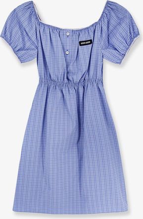 Miu Miu Vestito mini in cotone madras - MIU MIU - gender_Woman