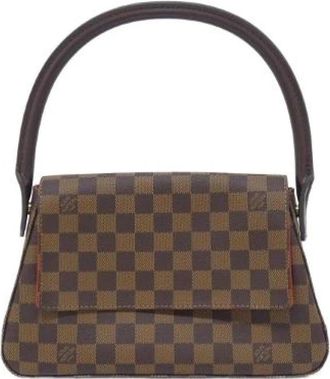 Louis Vuitton Pre-owned Canvas Handtas - Dames - Vintage Handtas - Bruin - ONE Size - Vintage