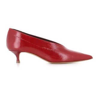 Le Monde Beryl Pumps, female, Red, Size: 7 US Babouche 40 Leather Pumps