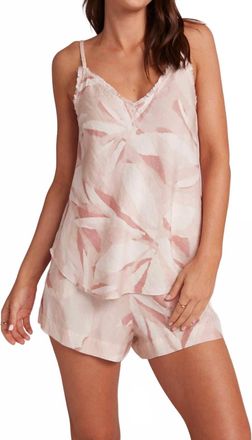 Bella Dahl Frayed Camisoles In Fresco Floral Print