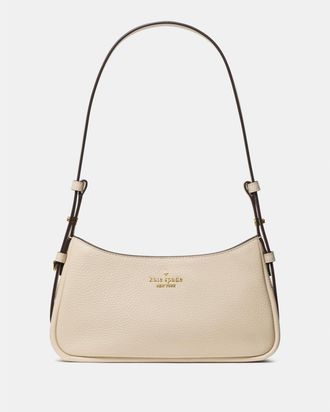 Kate Spade New York Womens Juliette Small Shoulder Bag - Beige Leather - One Size