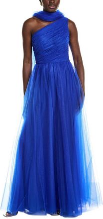 Rene Ruiz Pleated Tulle Gown