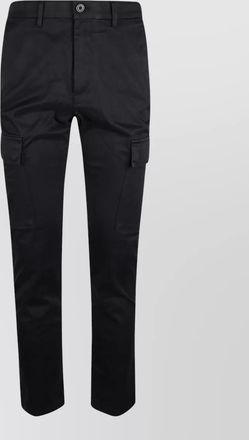 Calvin Klein cotton trousers cargo design belt loops pockets