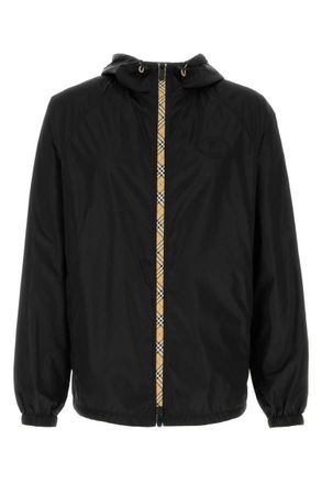 Burberry Black Logo Hood Jackets