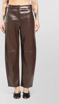 Max Mara faux leather wide-leg trousers