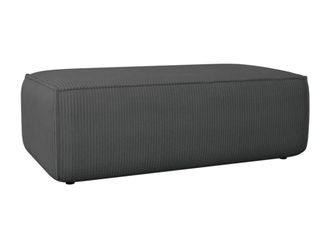 VENTE-UNIQUE.COM Puf terciopelo gris antracita