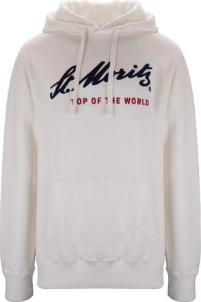 MC2 Saint Barth Hooded Sweatshirt - Heren - Hoodies - Wit - 2XL - Katoen - Hoodies & sweatvesten