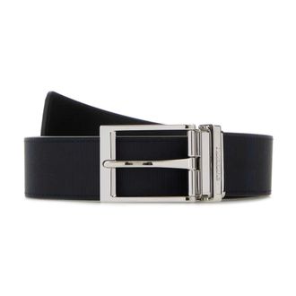 Burberry Belts, male, Black, Size: 100 CM Printed Canvas Belt