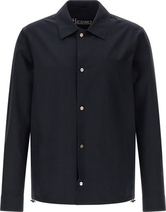 Herno Blue Polyamide Shell Mens Jacket