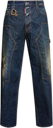 Dsquared2 Jeans Loose - Heren - Regular Fit Jeans - Blauw - L - Katoen - Jeans