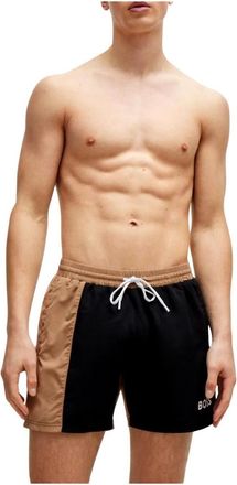 HUGO BOSS Strandbal Set - Heren - Strandmode - Zwart - M - Polyester - Badmode