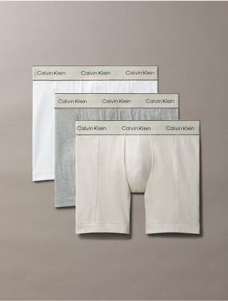 Calvin Klein Mens Heritage Cotton Stretch 3-Pack Boxer Brief - Multi - XL
