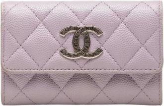 Chanel Pre-owned Portacarte Trapuntato - - Pre-owned - Donna - Viola - ONE SIZE