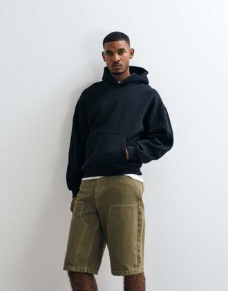 Nike Jordan hoodie oversize pesante con logo sul petto nero