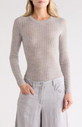 TWP Pointelle Knit Sweater in Flat Gray at Nordstrom Rack, Size Xx-Small