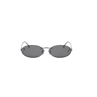 Fendi Sunglasses, unisex, Gray, Size: 54 MM Stylish Crossbody Bag for Women