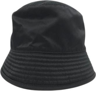 Prada Pre-owned Accessories, male, Black, Size: ONE SIZE Pre-owned 2Hc137 2Hal Hat