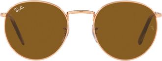 Ray-Ban Brown Round Unisex Sunglasses RB3637 920233 53