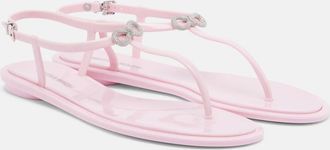 Mach & Mach Riviera embellished thong sandals