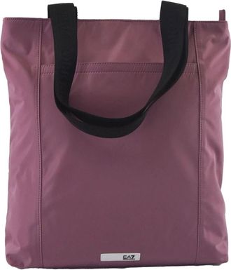 Emporio Armani Technische Shopper Tas van Stof - Dames - Shoppers - Paars - ONE Size - Polyester - Tassen