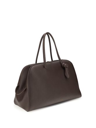 Jacquemus Womens Le Grand Tourisme Travel Bag Dark Brown Calf Leather Bos Taurus Handbags Hand