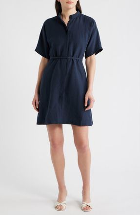 BOSS Dalinia Belted Shirtdress in Sky Captain at Nordstrom, Size 10